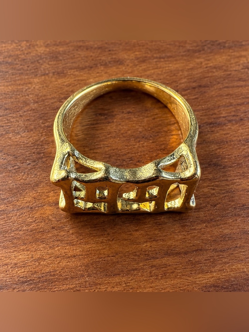 1991 Cutout Number Statement Ring 7